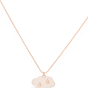 Long Necklace Pink Cloud without zircons