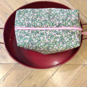Cotton Cosmetic Bag : Spring Flowers