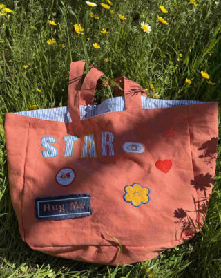 XXL Embroidered Bag :  Orange Limited Edition