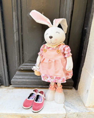 Kids Velvet Friulane Mary Jane : Old Pink and White